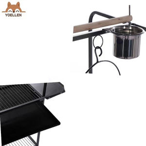 YOELLEN üreticileri ihracat kuş raf masa papağan interaktif masa kuş standı kuş oyun masası papağan standı açık kafes - Product Image 2