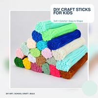 Bâtonnets de chenille pour loisirs créatifs pour enfants, 30 cm, fils pelucheux, pour projets artistiques scolaires et créatifs, vente en gros, approvisionnement direct usine