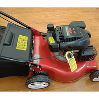Tondeuse à gazon industrielle autotractée à essence monocylindre quatre temps 6HP 135CC avec bac de ramassage arrière réglable