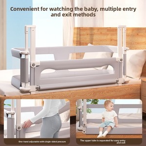 Pare-chocs <span class=keywords><strong>de</strong></span> <span class=keywords><strong>lit</strong></span> bébé 50x120cm multifonctionnel portable, <span class=keywords><strong>lit</strong></span> d'appoint pour tout-petit avec moustiquaire <span class=keywords><strong>de</strong></span> sécurité - Product Image 3