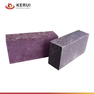 KERUI Fire Resistance Over 2000 Degrees Chrome Corundum Refractory Brick With Excellent Fire Resistance