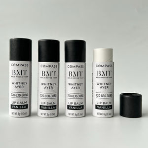 Recyclable Clear Tubes Kraft Cardboard Cylinder <b>Containers</b> Natural Cosmetics Lip Balm Lipstick Packaging Eco-Friendly - Product Image 2