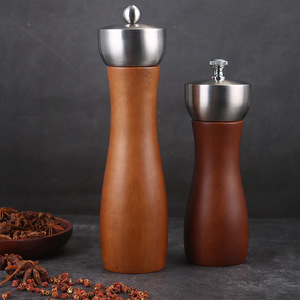 Moulins à poivre en bois, mini moulin à sel et à poivre, ensemble de cadeaux, couleur bois vintage - Product Image 5
