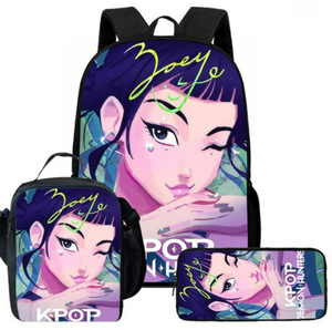 Customize Hot Sale Oxford Polyester Zipper Backpack Cartoon Printing 17Inch Portable Children School Bag - Product Image 5