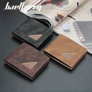 กระเป๋าสตางค์ผู้ชายแบรนด์ Baellerry หนัง PU พับสามทบ ช่องใส่บัตรหลายช่อง ซิปแนวนอนอเนกประสงค์ ใช้ได้ทุกวัน - Product Image 5