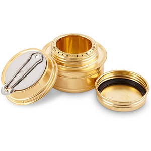 Iwayman Mini réchaud à alcool pour la randonnée, brûleur à alcool en laiton léger avec support en aluminium pour le camping et la randonnée - Product Image 4