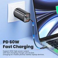 Toocki Coque à fonctions multiples Pd 60w Type c à Type c Câbles de données de charge rapide USB avec boîtier avec miroir pour Huawei