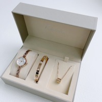 Montres populaires de luxe pour filles emballage coffret cadeau ensemble de montre femme ensemble pour femme cadeau