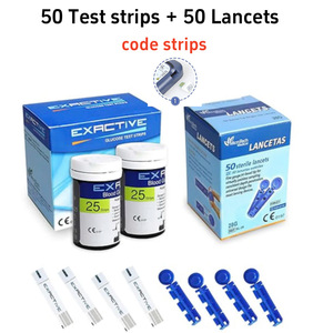 <span class=keywords><strong>Bandelettes</strong></span> de test de <span class=keywords><strong>glycémie</strong></span> Exactive <span class=keywords><strong>Vital</strong></span> en gros, compatibles avec 50 <span class=keywords><strong>bandelettes</strong></span> de test + 50 lancettes pour la mesure de la <span class=keywords><strong>glycémie</strong></span> - Product Image 3