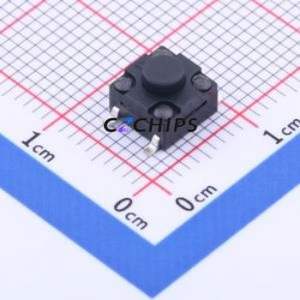 GT-TC120A-H050-L1 Tactile Switch SMD-4P,6.2x6.2mm Switch Single Pole Single Throw Round Button 1.6N Vertical Mount - Product Image 1