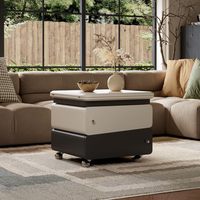 Table basse italienne minimaliste mobile, design de luxe créatif, relevable, pliable, rotative, petite table d'appoint pour la maison, en vente