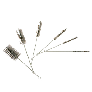 304 Edelstahl-Strohhalm-Bürste mit Nylonborsten Reinigungsbürste Kann zum Reinigen von Reagenzgläsern, Flaschen, Tastaturen usw. Verwendet Werden - Product Image 3
