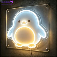 Lampe murale LED néon ludique et romantique, enseigne néon esthétique mignonne, décoration idéale pour chambre d'enfant, salon familial et espace de jeu intérieur