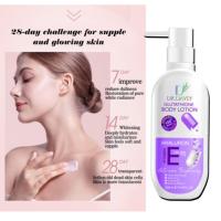 Lotion corporelle éclaircissante non grasse au glutathion et à l'acide hyaluronique