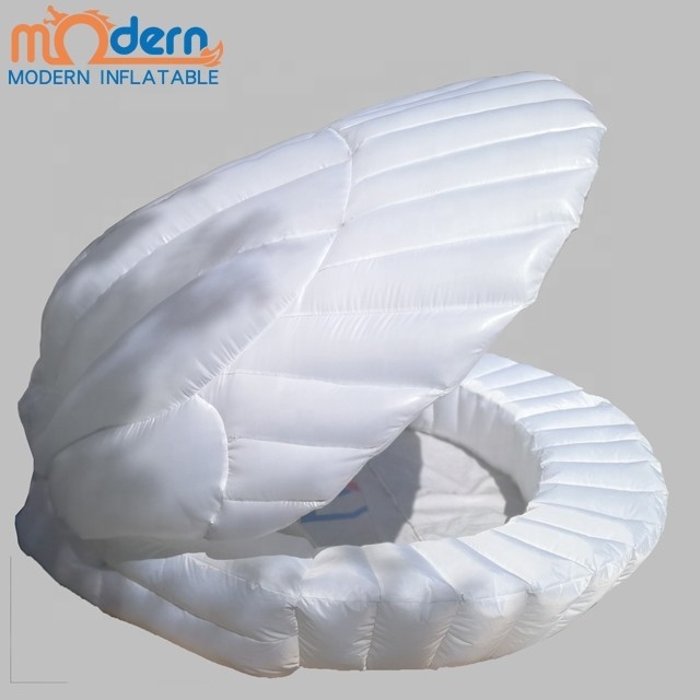 Modern Brand LED Light-Included Inflatable Seashell Clam Shell Balloon RGB LED Lights 2m Customizable Size Stage Outdoor