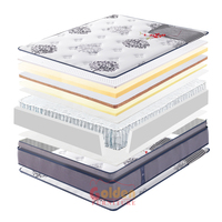 Matelas de luxe haut de gamme en mousse, best-seller, pour un sommeil réparateur, pliable et compressé en boîte, avec ressorts ensachés