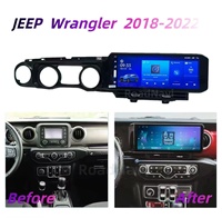 Radio de Coche Portátil Android RoadNavi para Jeep Wrangler 2018-2022, 12.3 Pulgadas, GPS, DSP, CarPlay, Asistencia de Reversa, Panorama de 360°