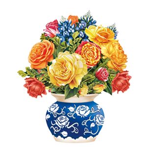 Nouvelle carte de vœux créative <span class=keywords><strong>pour</strong></span> la fête des enseignants, la fête des mères, bouquet 3D, carte <span class=keywords><strong>en</strong></span> papier cuivre unique, faite à la main, enveloppe stéréo pop-up simple - Product Image 2