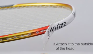 เทปป้องกันหัวไม้แบดมินตันวัสดุ PU สีขาวและสีดำ <span class=keywords><strong>Whizz</strong></span> - Product Image 5