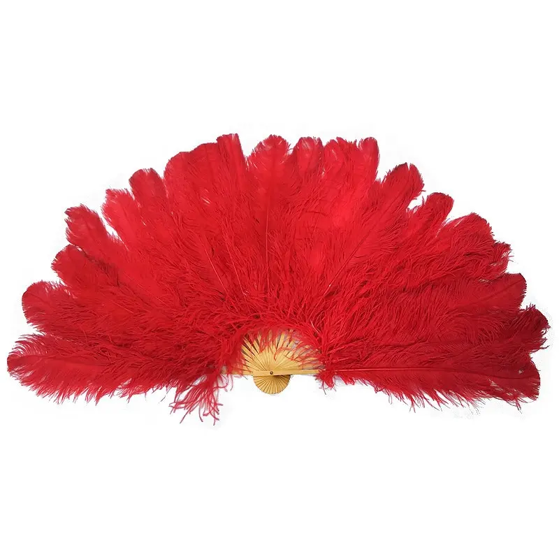 Wholesale 150*75センチメートルビッグFoldable Ostrich Feather FansためBelly Dance