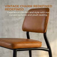 Chaises et ensembles de restaurant commerciaux modernes et minimalistes en fer durable avec mousse haute densité et similicuir pour usage en centre commercial