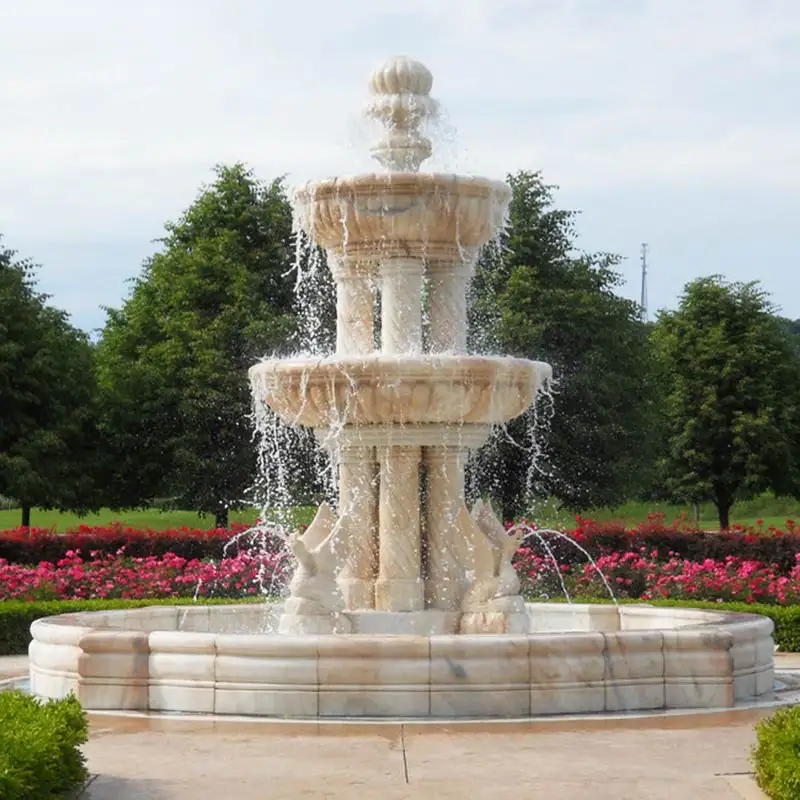 factory price wholesale garden stone fountain product large outdoor China marble water fountain for backyard decor