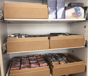 Wholesale Partition Recyclable Cardboard Box Multi Grid TCG Sports Card <b>Storage</b> For Retail Store Collectors - Product Image 6