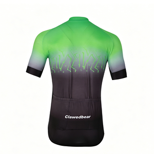 Blouse de cyclisme personnalisée haute visibilité avec bord coupe-vent et maille à séchage rapide pour les trajets urbains et le VTT - Product Image 2