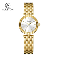 Reloj de Pulsera Dorado Vintage para Mujer, Reloj de Cuarzo de Lujo de Alta Gama, Gran Venta para Eventos Juveniles y Salidas de Fin de Semana