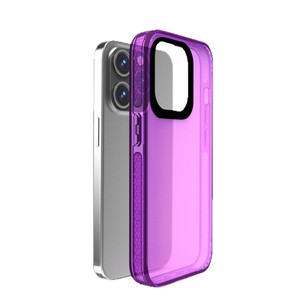 Étui de téléphone magnétique 3-en-1 en TPU+PC+TPE pour I16, design transparent, anti-chute/anti-choc, résistant, fin et élégant - Product Image 2