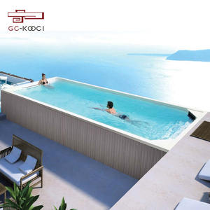 Piscina de Acrílico Grande para Exteriores, Sistema de Entrenamiento de Natación, Spa, Masajes, para Fiestas - Product Image 1