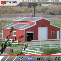 Barndo House préfabriqué Structure en acier Barn Hangar Barndominium Kits