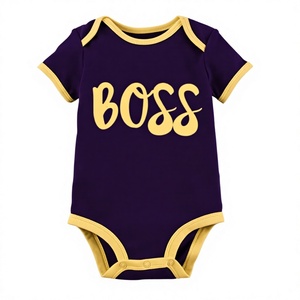 Vente en gros fabricant : Robe tricotée 100 % coton pour bébé et tout-petit, motif ours, manches longues, col rond, tenue décontractée douce, barboteuse pour bébé - Product Image 1