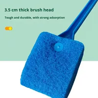 Brosse de nettoyage carrée pour mini-aquarium, tampon à récurer découpé, facile à utiliser et à appliquer, accessoire pour aquarium de salon