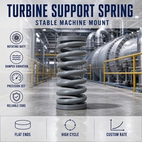 Ressort de compression pour support de turbine, ressort hélicoïdal amortissant les vibrations pour montage de machines de centrale électrique