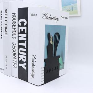 Personalità supporto libro di cucina personalizzato a forma di L Stand regalo promozionale idee in metallo fermalibri per scaffali - Product Image 3