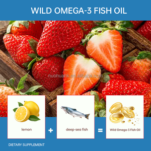 Complément alimentaire à base d'huile de poisson Oméga 3 en gélules molles avec EPA et DHA pour soutenir la santé du cerveau et des yeux - Product Image 5