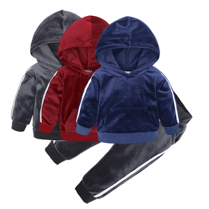 Conjunto de Pantalones y Sudadera con Capucha para Niños, Ropa Deportiva de Otoño e Invierno para Niños y Niñas - Product Image 1