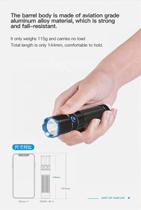 2024 chiến thuật Loại-C phí 1500 lumens cao và công suất cao ánh sáng mạnh mẽ với Đuôi LED <span class=keywords><strong>Torch</strong></span> ánh sáng đèn pin cầm tay ánh sáng - Product Image 5