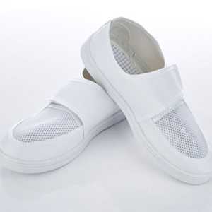 Chaussures antistatiques pour salle blanche, respirantes, blanches, pour environnements contrôlés - Product Image 4