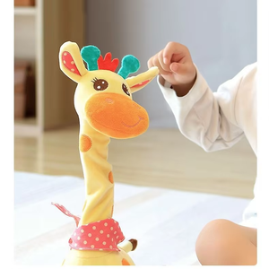 Jirafa Light-Up PP algodón Super suave juguete de peluche <span class=keywords><strong>para</strong></span> niños pequeños regalos <span class=keywords><strong>para</strong></span> bebés cantando baile Animal relleno tiempo de juego <span class=keywords><strong>para</strong></span> niños - Product Image 3