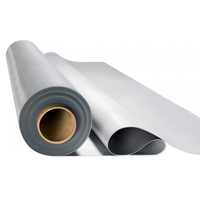Membrana TPO de 90 Mil para Techos Metálicos, Rollos Súper Largos, Membrana TPO Impermeable para Construcción, Membrana TPO Mecánicamente Adherida para Techos de una Sola Capa