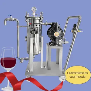 معدات تصفية مصنع النبيذ جودة عالية فلتر منزلي أساسي صناعي مزيل للخميرة