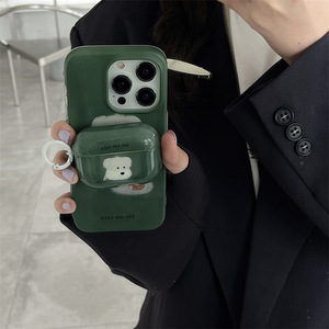 Étui pour écouteurs AirPods Pro 3 2 1, couleur unie à pois, pour AirPods 4 3 2 1, housse de protection pour écouteurs sans fil Bluetooth - Product Image 2