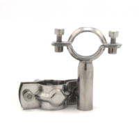 Collier de serrage sanitaire en acier inoxydable SS304 de haute qualité, 1/2"-4", fixation fixe, personnalisable ODM/OEM, résistant à la corrosion, circulaire