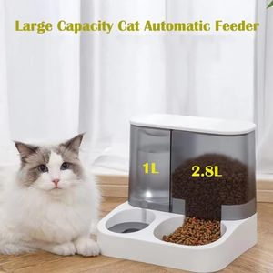 Comedero y Bebedero Automático 2 en 1 para Perros y Gatos, Resistente al Agua, para Uso en Exteriores, con Recipientes Desmontables de Plástico, Fácil de Limpiar, para Cachorros y Gatitos - Product Image 4