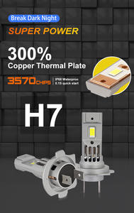 Phares de moto h7 à LED de conception de phares de véhicule neufs uniques avec une température de couleur de 6000 à 6500K - Product Image 4