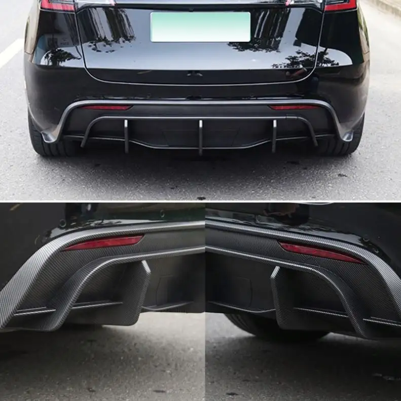 Otomobil parçaları vücut kiti güçlendirme güncelleme araba difüzör arka dudak arka tamponlar için Tesla modeli Y