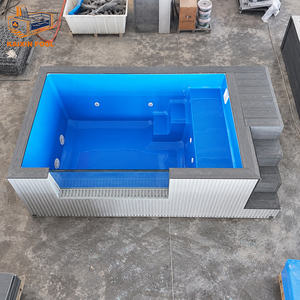 <span class=keywords><strong>Piscine</strong></span> hors sol en fibre <span class=keywords><strong>de</strong></span> verre Signature Sea Vista 20 pieds avec zone <span class=keywords><strong>de</strong></span> nage, spa double <span class=keywords><strong>de</strong></span> 40 pieds avec bain à remous, terrasse panoramique et jacuzzi pour invités - Product Image 5
