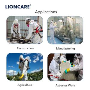 라이언케어 타입 5/6 커버올 슈트 일회용 SMS 화학 보호복 <span class=keywords><strong>Cat</strong></span> III 생물학적 보호복 - Product Image 6